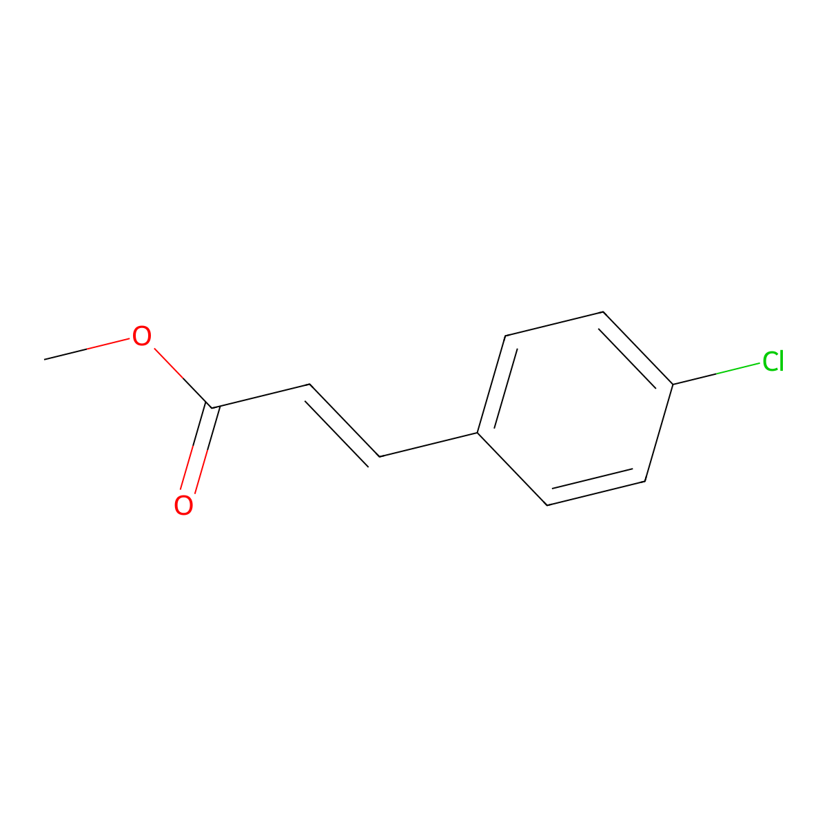 (Z)-Methyl 3-(4-chlorophenyl)acrylate molecular structure, CAS 20754-24-9