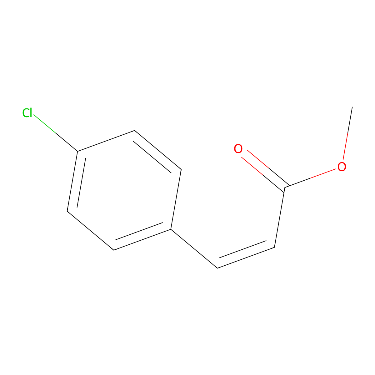 (Z)-Methyl 3-(4-chlorophenyl)acrylate molecular structure, CAS 20754-24-9