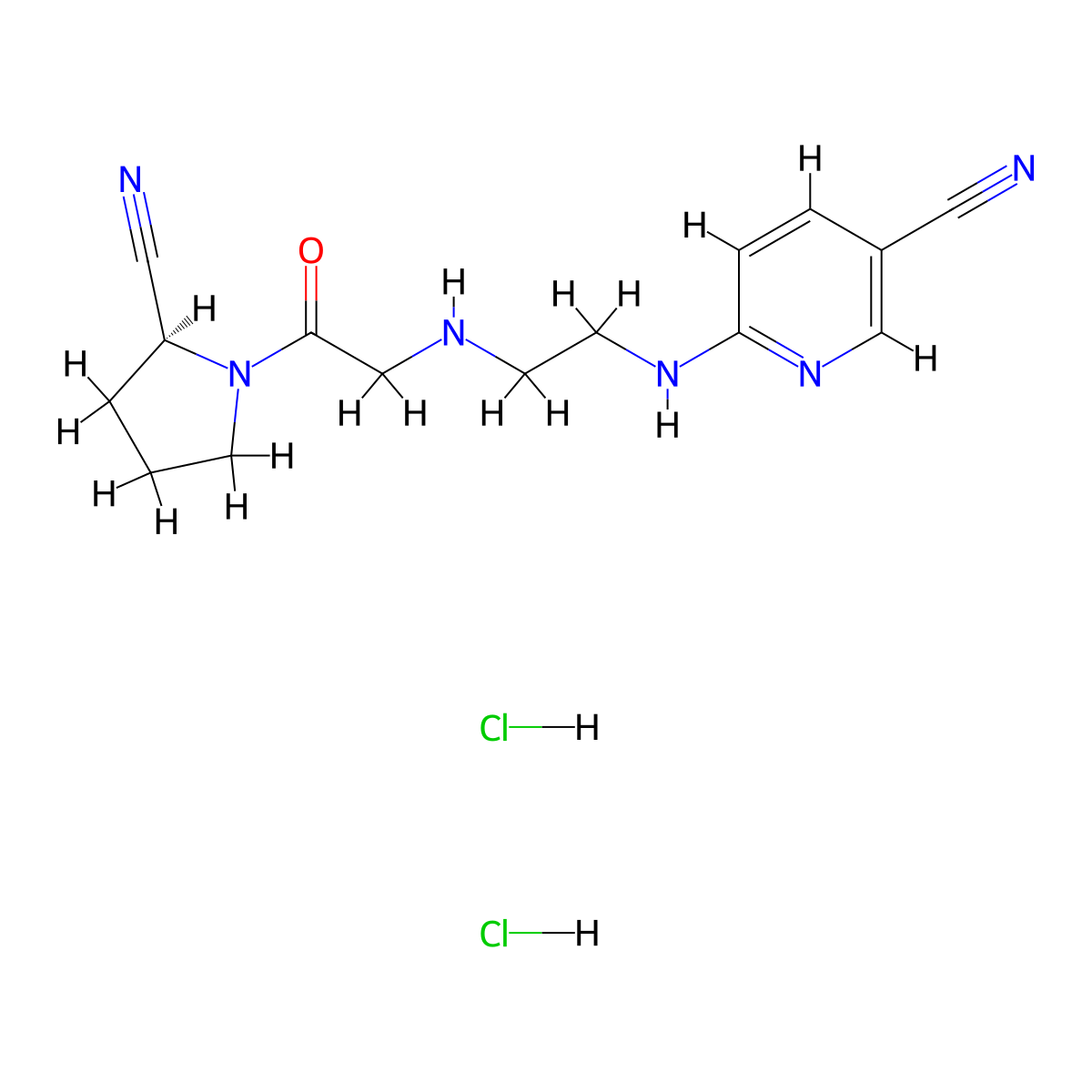 NVP-DPP-728 dihydrochloride molecular structure, CAS 207556-62-5