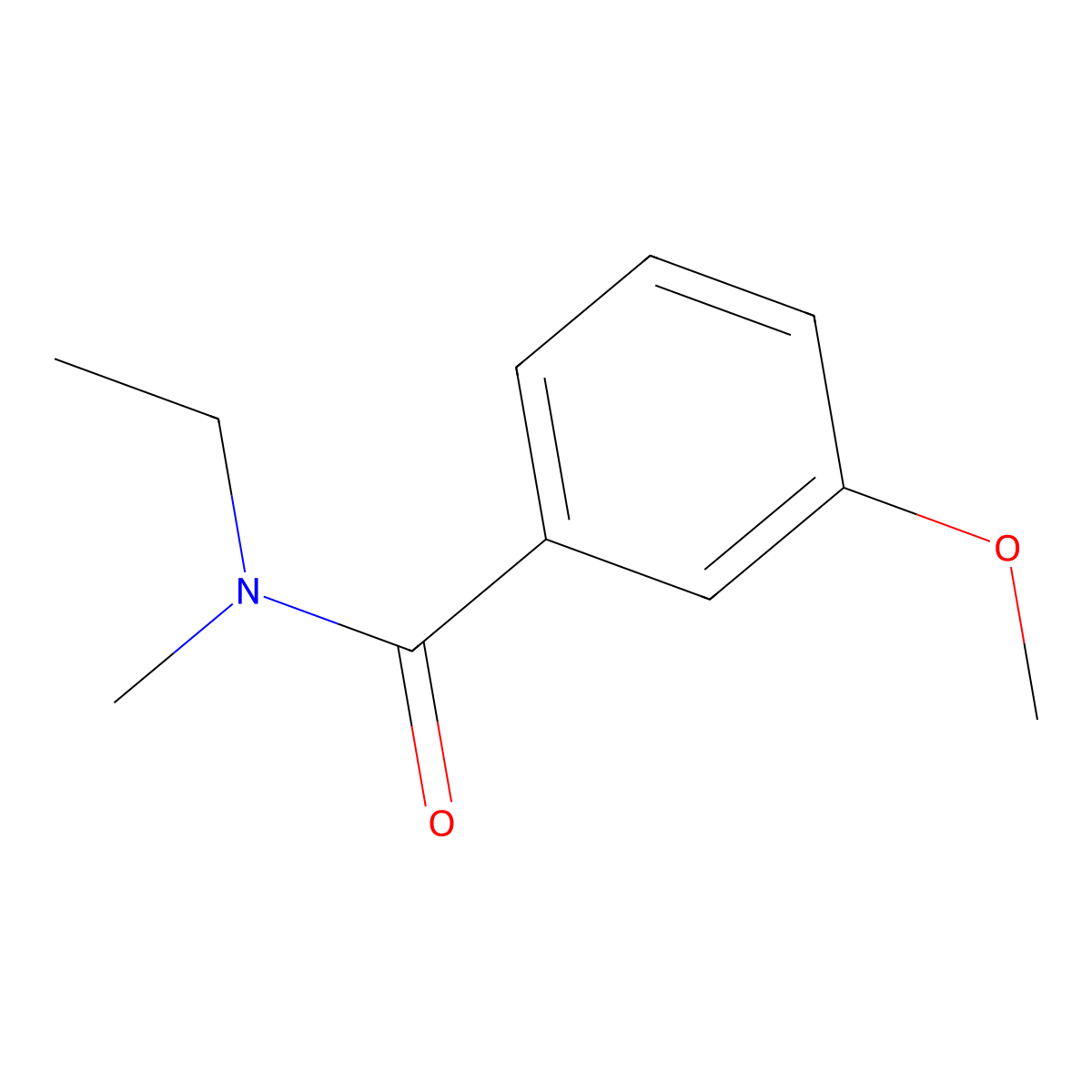 N-ethyl-3-methoxy-N-methylbenzamide molecular structure, CAS 207558-42-7