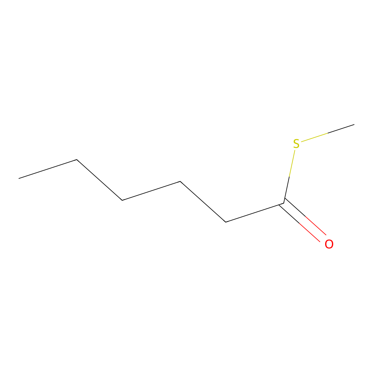 S-Methyl hexanethioate molecular structure, CAS 20756-86-9
