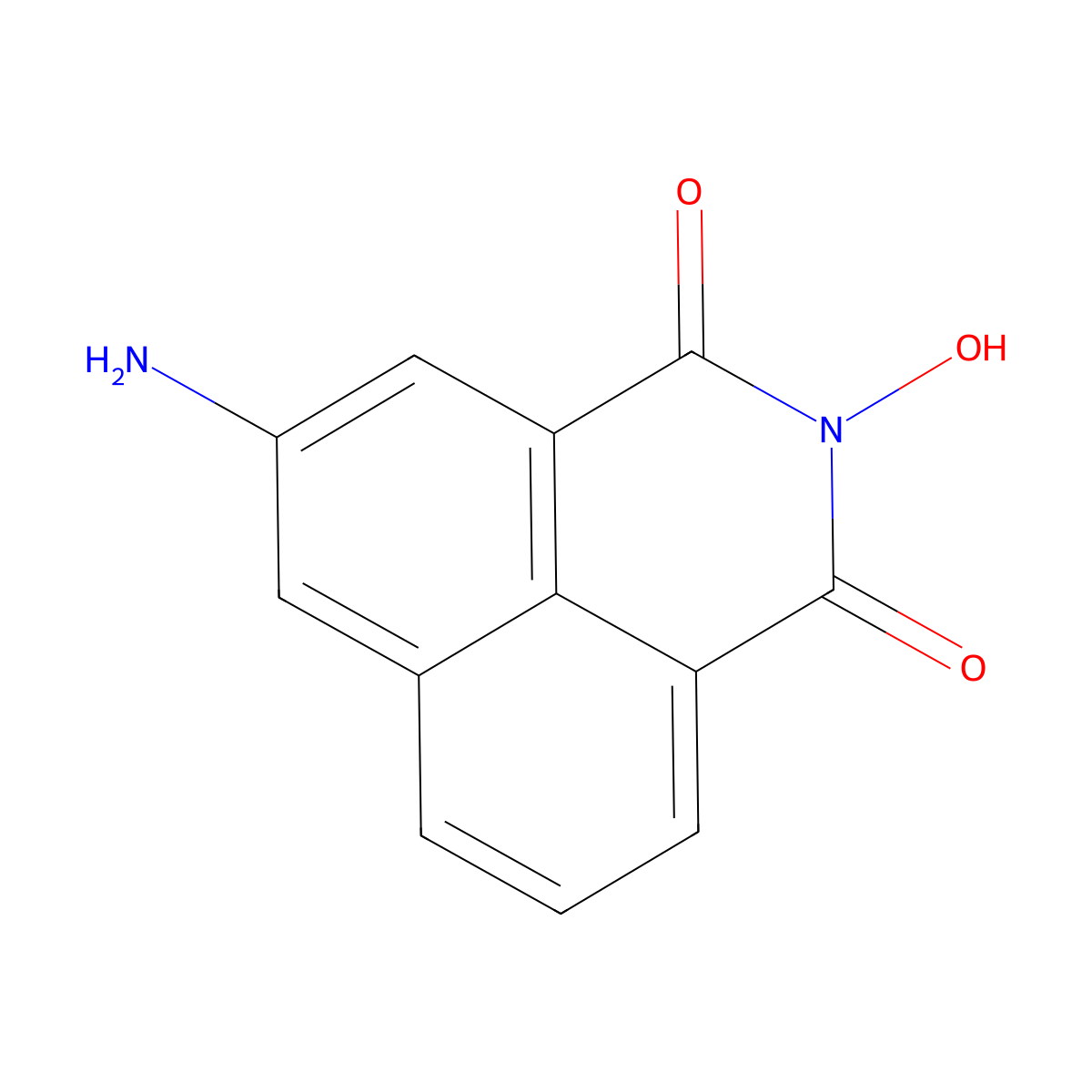 5-Amino-2-hydroxy-benzo[de]isoquinoline-1,3-dione molecular structure, CAS 207564-99-6
