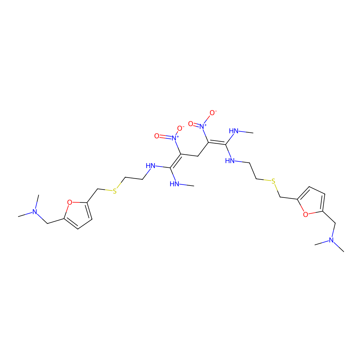 2,2'-Methylene bis(ranitidine) molecular structure, CAS 207592-21-0