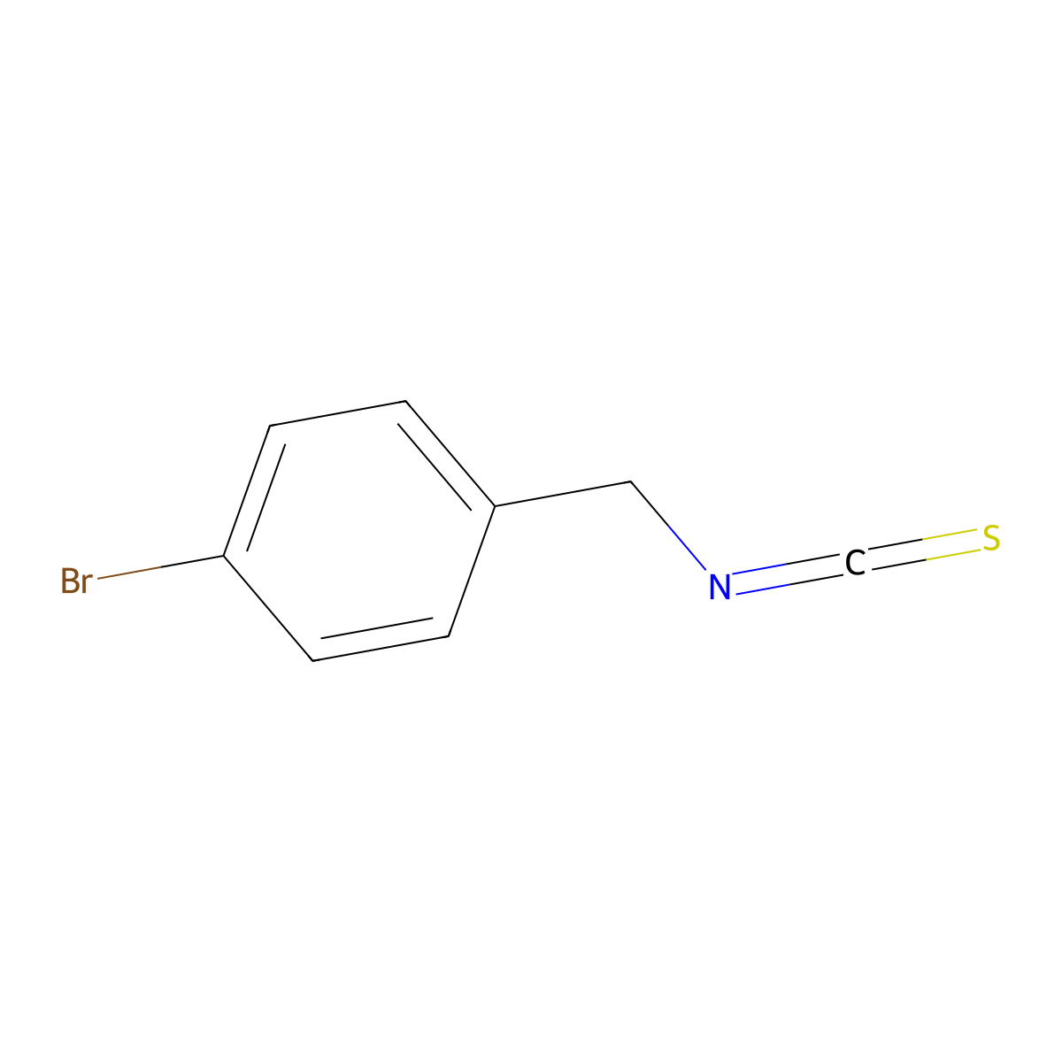 4-Bromobenzylisothiocyanate molecular structure, CAS 2076-56-4