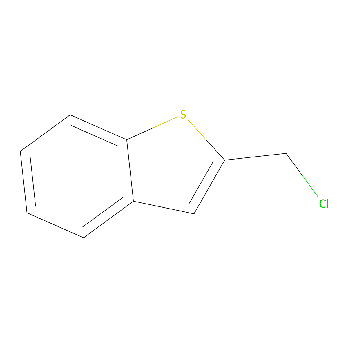 2-(Chloromethyl)-1-benzothiophene molecular structure, CAS 2076-88-2