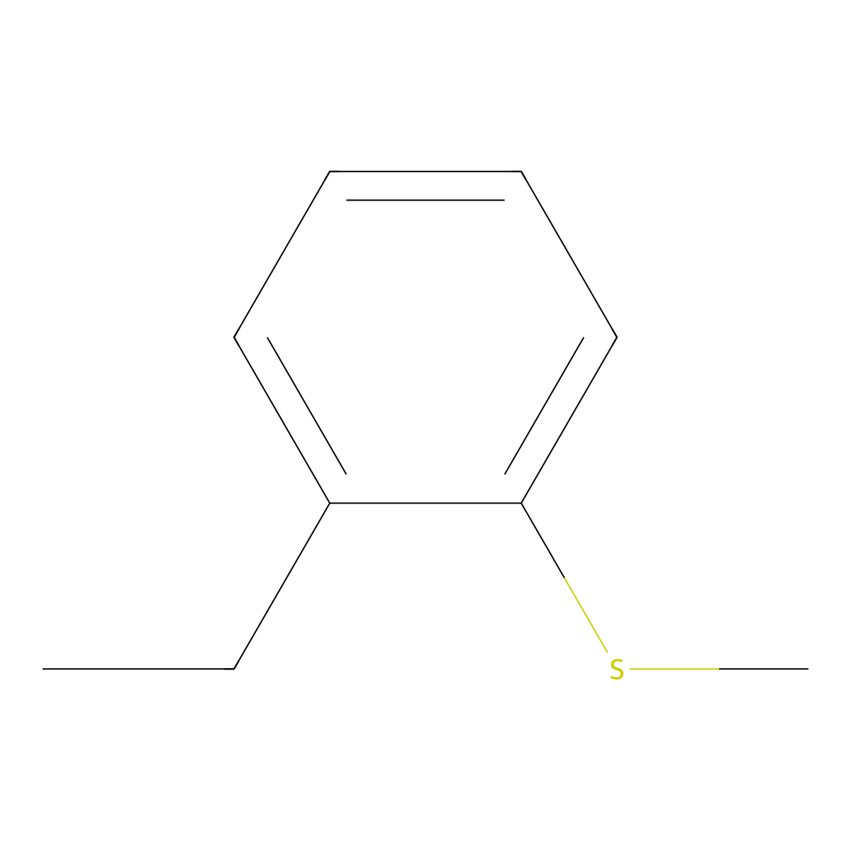 2-Ethylthioanisole molecular structure, CAS 20760-06-9