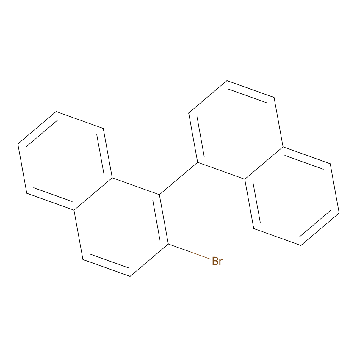 Naphthalene, 1-(2-bromo-1-naphthyl)- molecular structure, CAS 207611-58-3