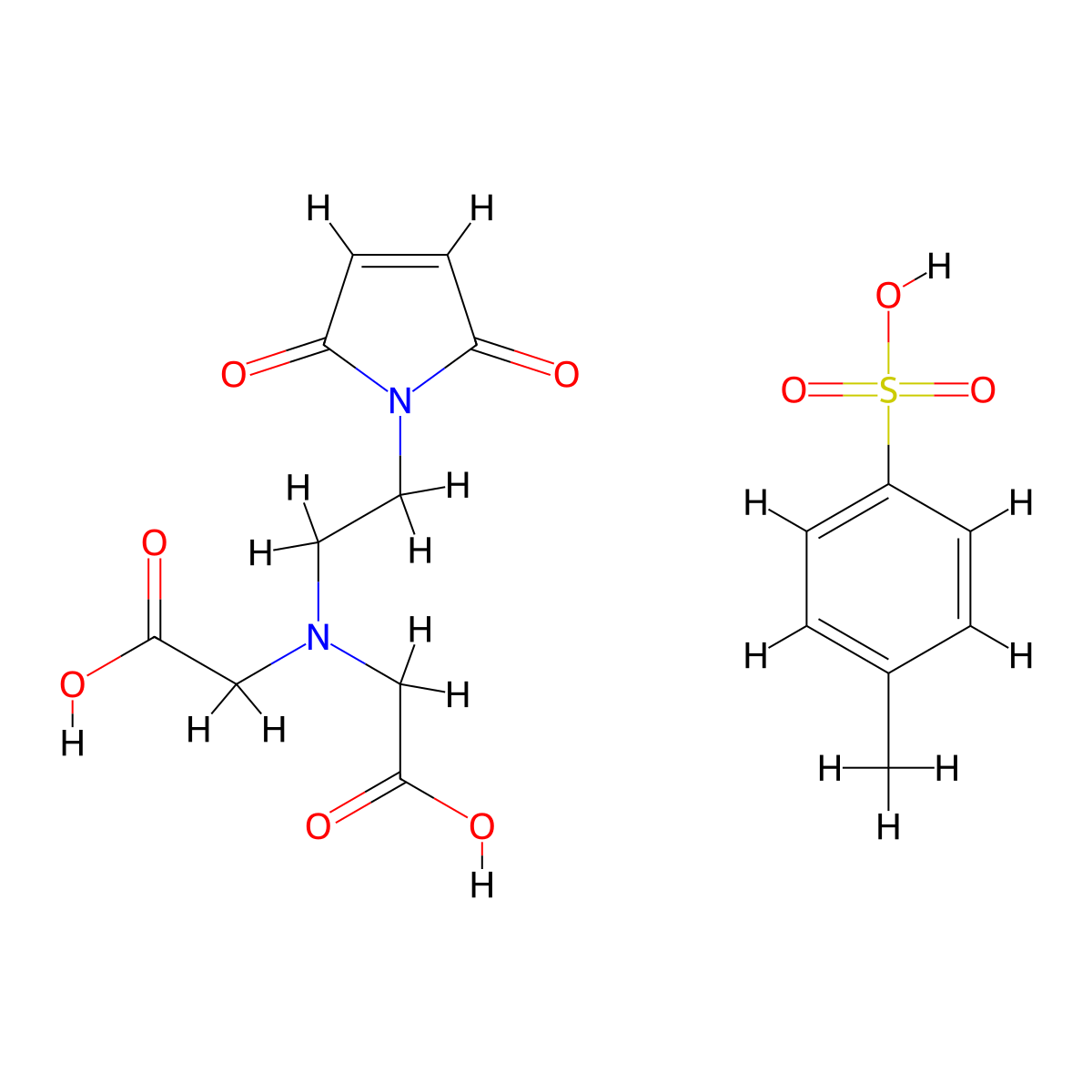 N-(carboxymethyl)-N-[2-(2,5-dihydro-2,5-dioxo-1H-pyrrol-1-yl) molecular structure, CAS 207612-93-9