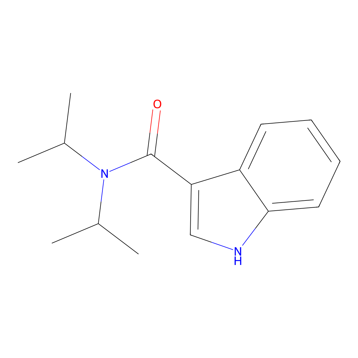 N,N-Diisopropyl-1H-indole-3-carboxamide molecular structure, CAS 207619-50-9