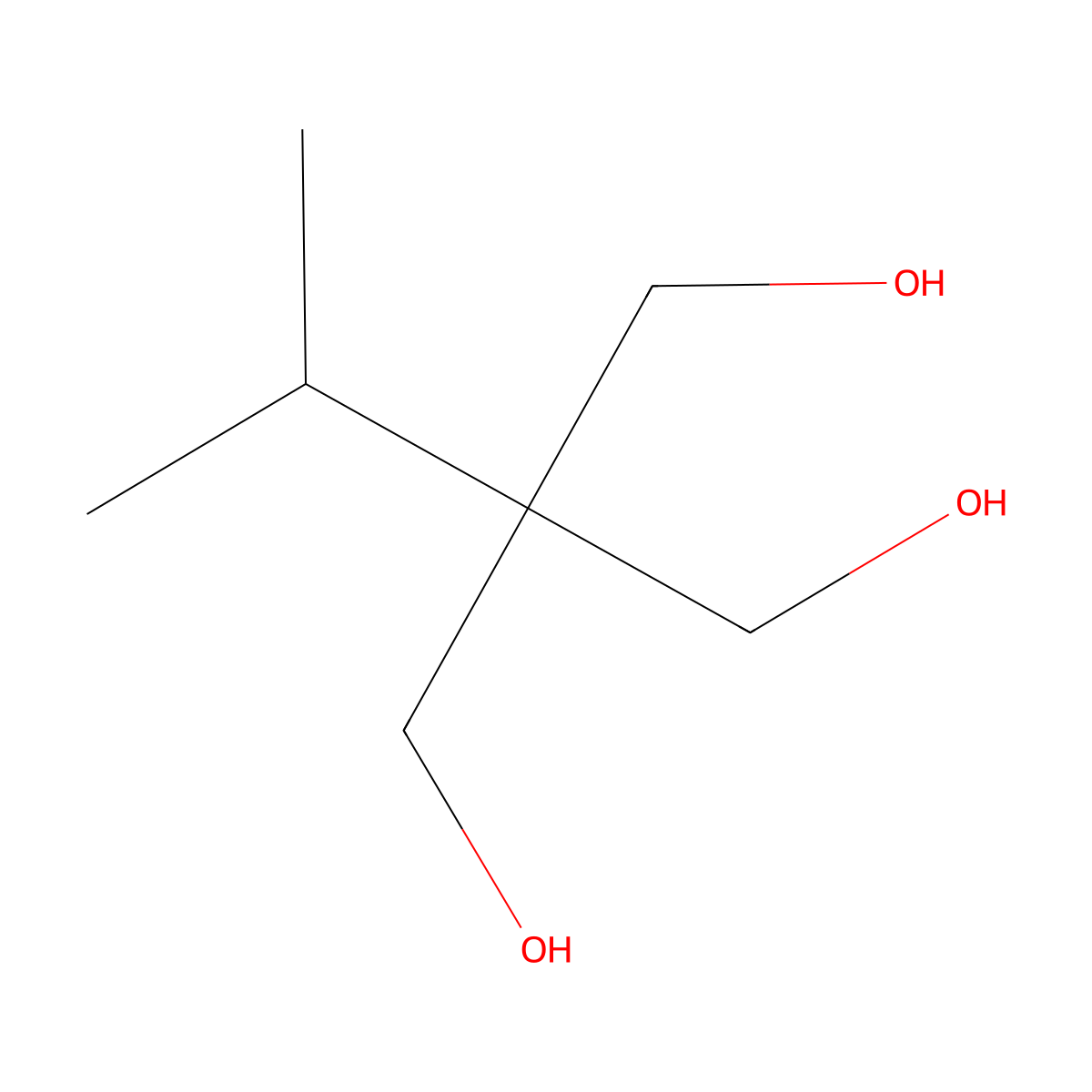 2-(Hydroxymethyl)-2-isopropyl-1,3-propanediol molecular structure, CAS 20762-78-1