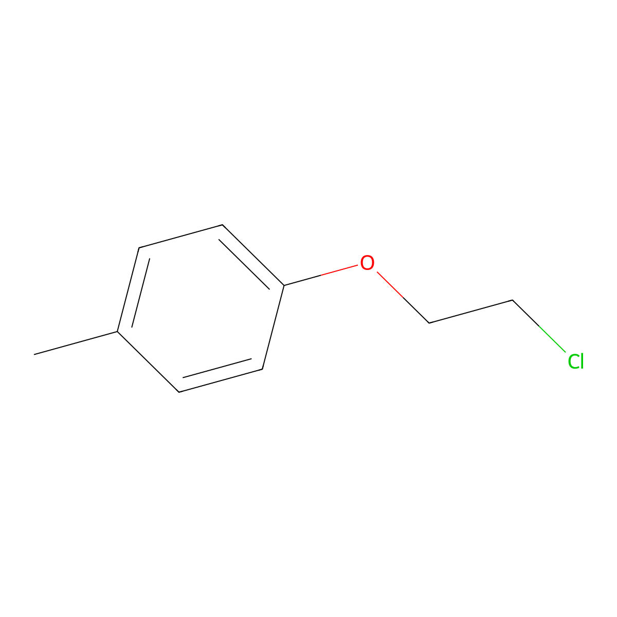 1-(2-Chloro-ethoxy)-4-methyl-benzene molecular structure, CAS 20764-35-6