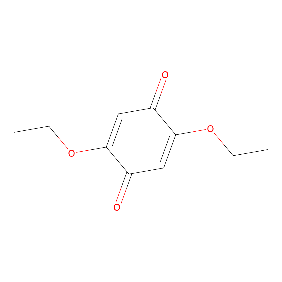 2,5-Diethoxycyclohexa-2,5-diene-1,4-dione molecular structure, CAS 20765-04-2