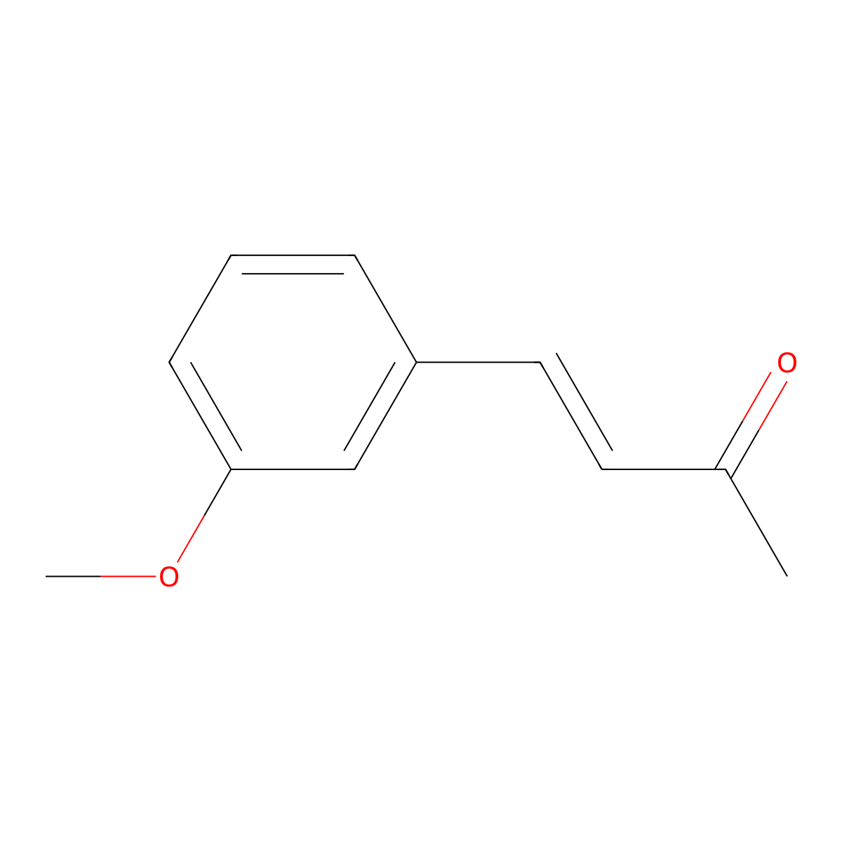 (3E)-4-(3-methoxyphenyl)but-3-en-2-one molecular structure, CAS 20766-31-8