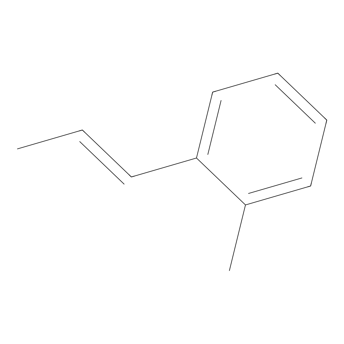 2-Methyl-trans-beta-methylstyrene molecular structure, CAS 2077-34-1