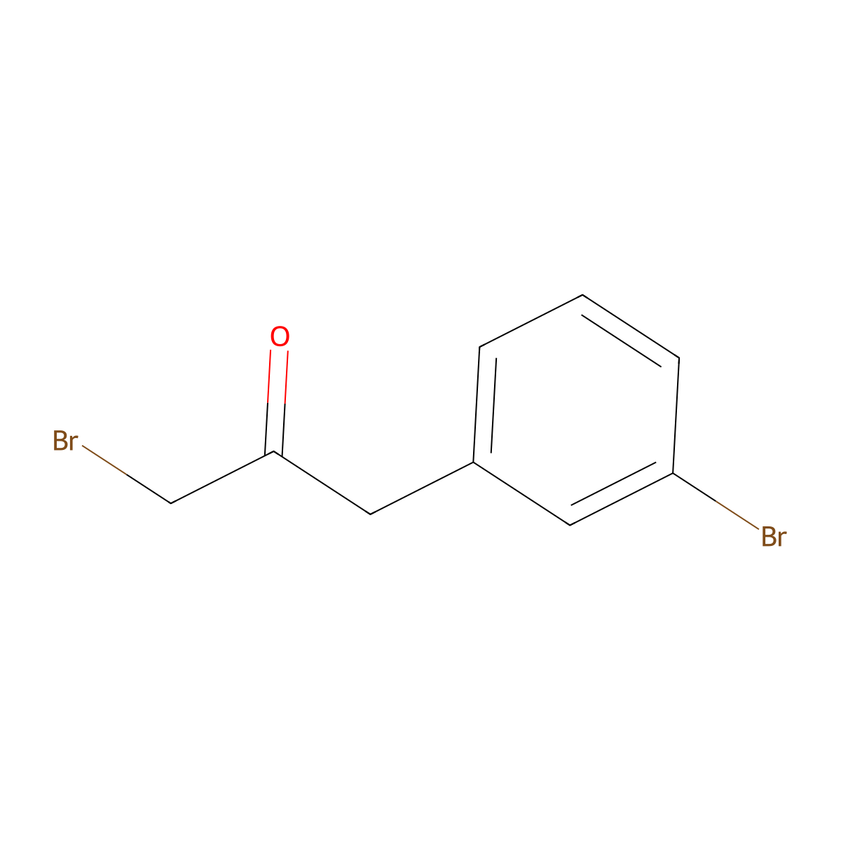 1-Bromo-3-(3-bromophenyl)propan-2-one molecular structure, CAS 20772-09-2