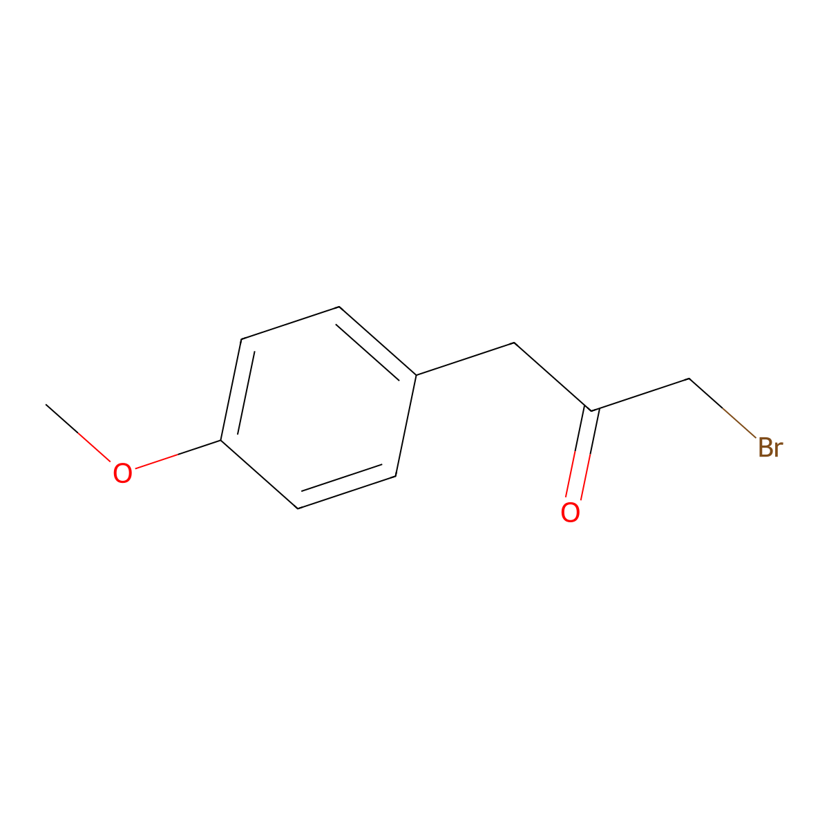 1-Bromo-3-(4-methoxyphenyl)propan-2-one molecular structure, CAS 20772-13-8