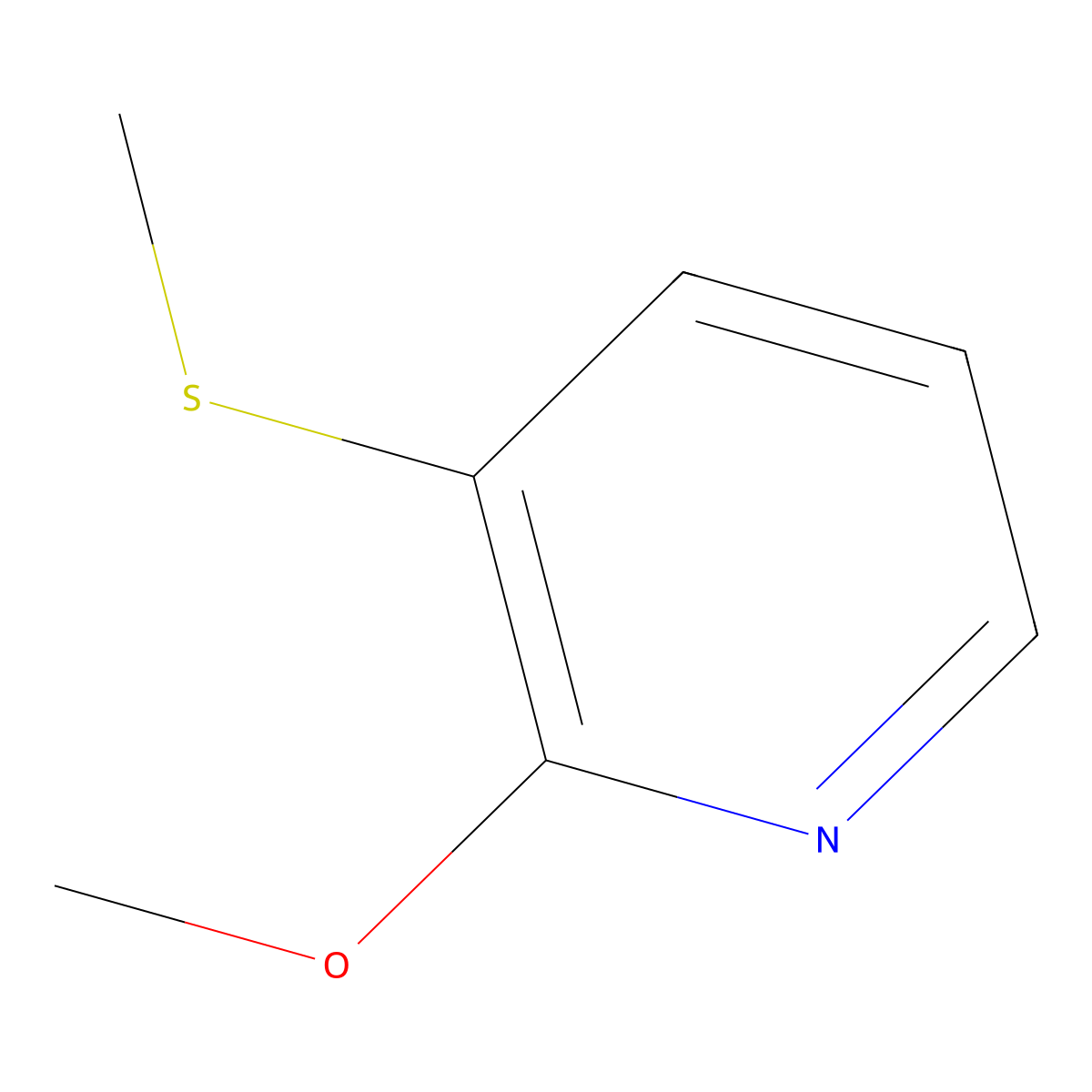 2-Methoxy-3-(methylthio)pyridine molecular structure, CAS 207732-29-4