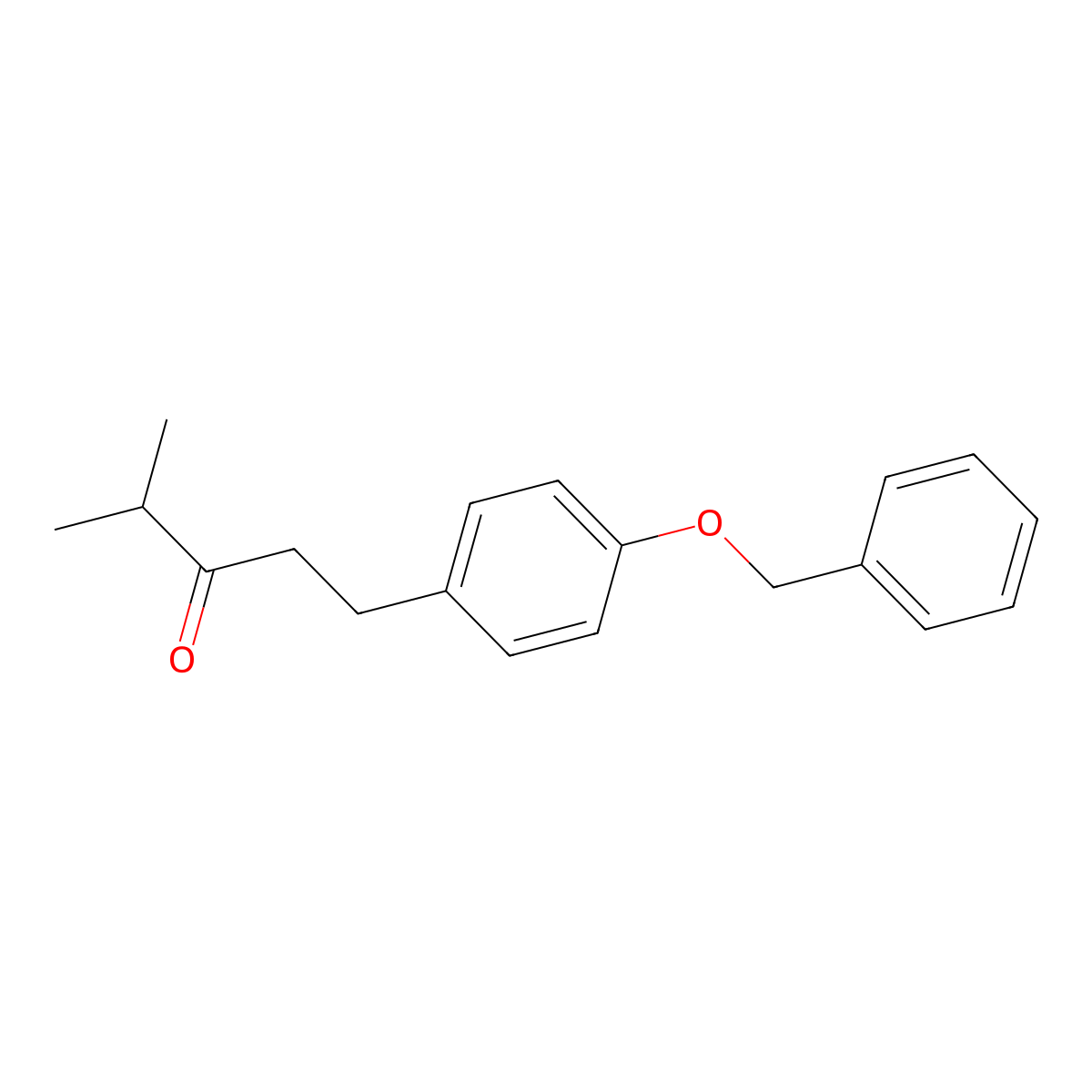 1-(4-(Benzyloxy)phenyl)-4-methylpentan-3-one molecular structure, CAS 207737-64-2