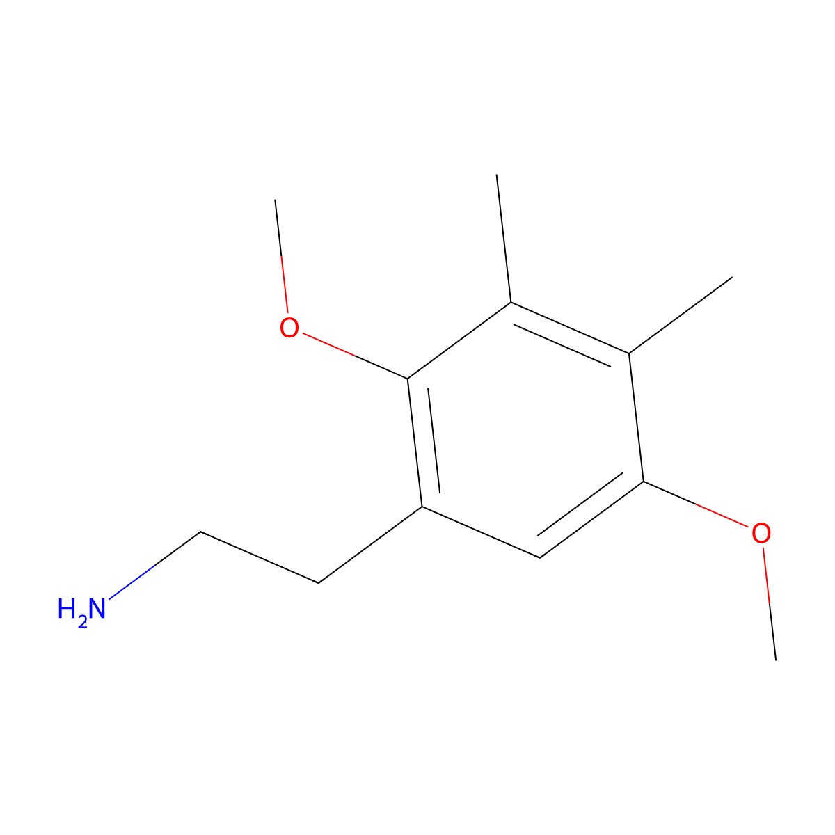 2,5-Dimethoxy-3,4-dimethylbenzeneethanamine molecular structure, CAS 207740-18-9