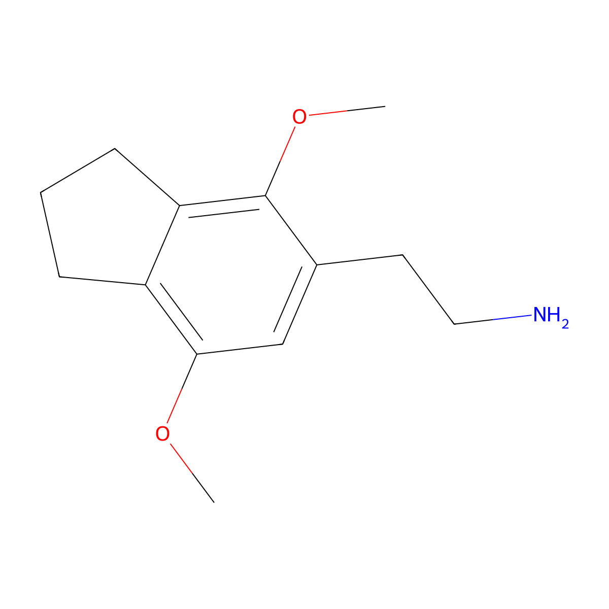 5-(2-Aminoethyl)-4,7-dimethoxyindane molecular structure, CAS 207740-19-0