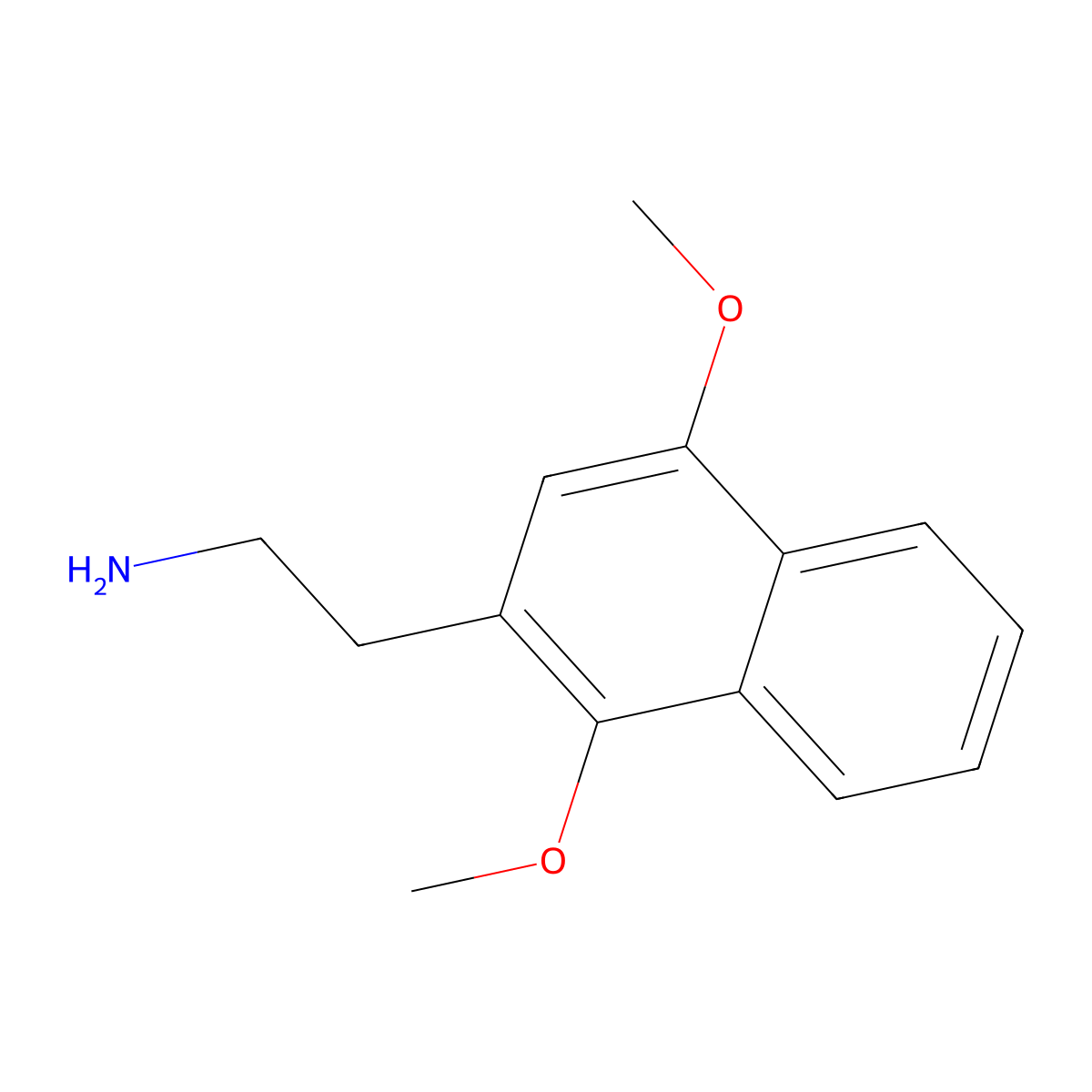2-(1,4-Dimethoxy-2-naphthalenyl)ethylamine molecular structure, CAS 207740-21-4