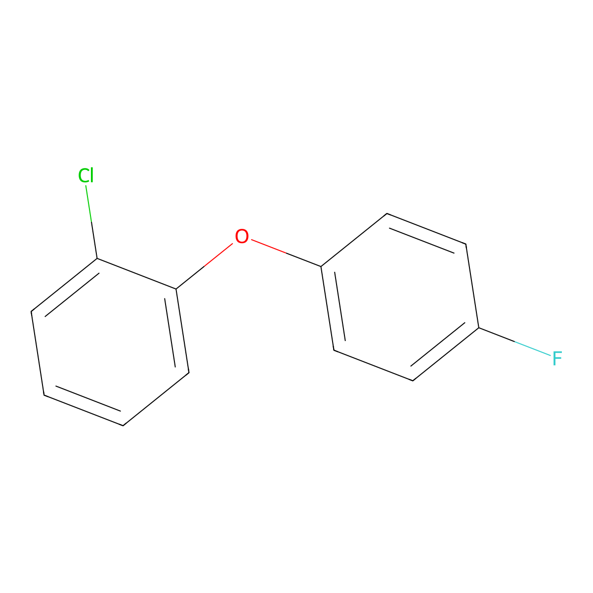 1-Chloro-2-(4-fluorophenoxy)benzene molecular structure, CAS 207741-06-8