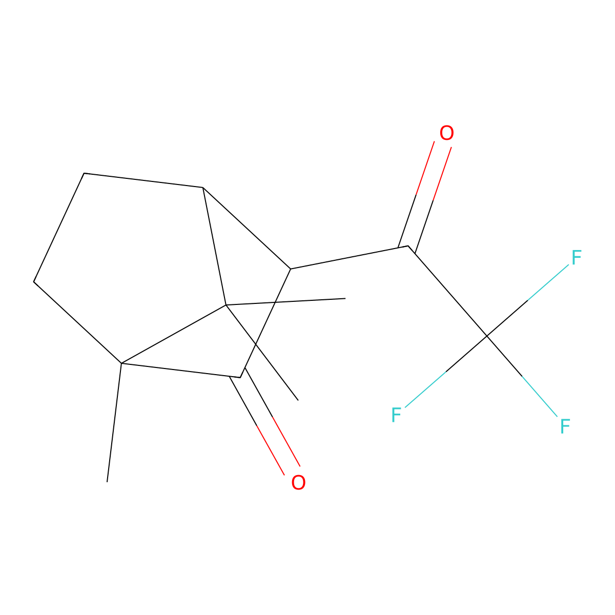 (-)-3-(Trifluoroacetyl)camphor molecular structure, CAS 207742-84-5