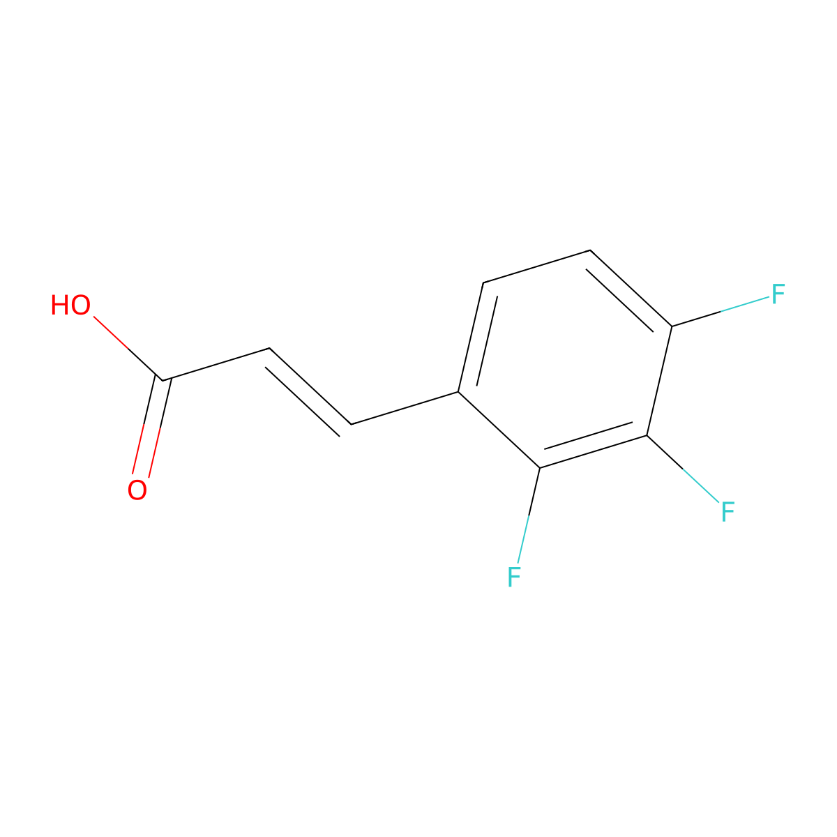 3-(2,3,4-Trifluorophenyl)-2-propenoic acid molecular structure, CAS 207742-85-6