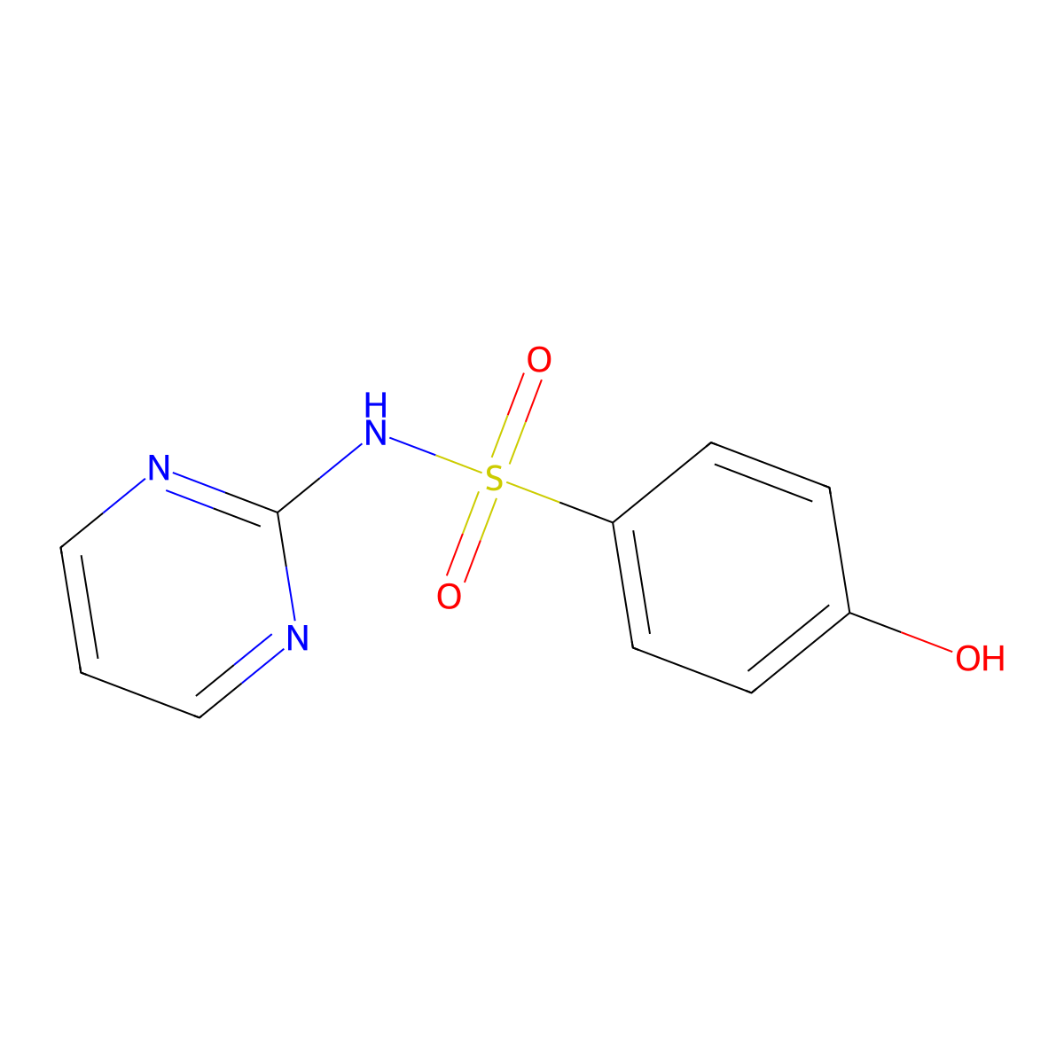 2-Benzenesulfonamido-4-hydroxypyrimidine molecular structure, CAS 20778-16-9
