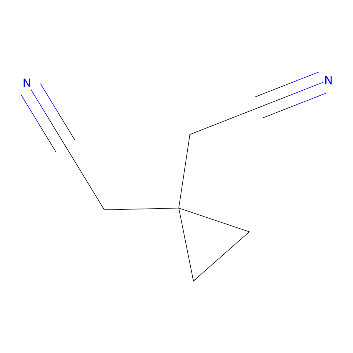 (1-Cyanomethyl-cyclopropyl)-acetonitrile molecular structure, CAS 20778-47-6