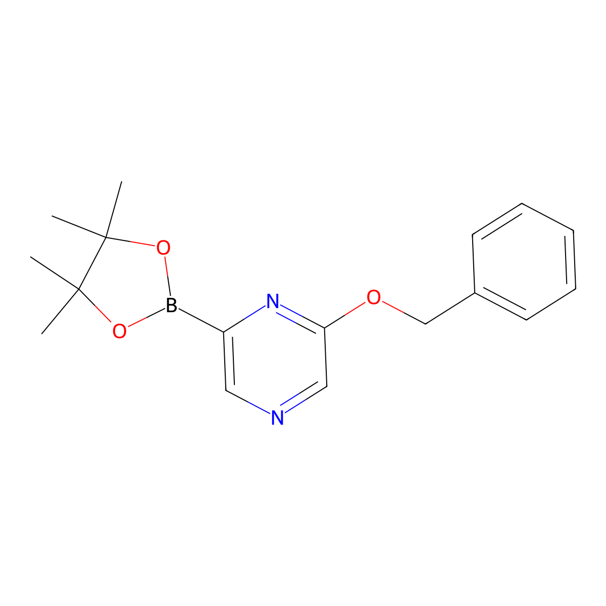 2-(Benzyloxy)-6-(4,4,5,5-tetramethyl-1,3,2-dioxaborolan-2-YL)pyrazine molecular structure, CAS 2077892-11-4
