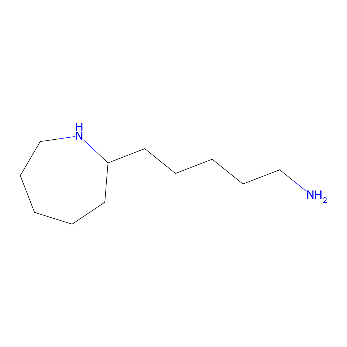 5-(Azepan-2-yl)pentan-1-amine molecular structure, CAS 20779-11-7