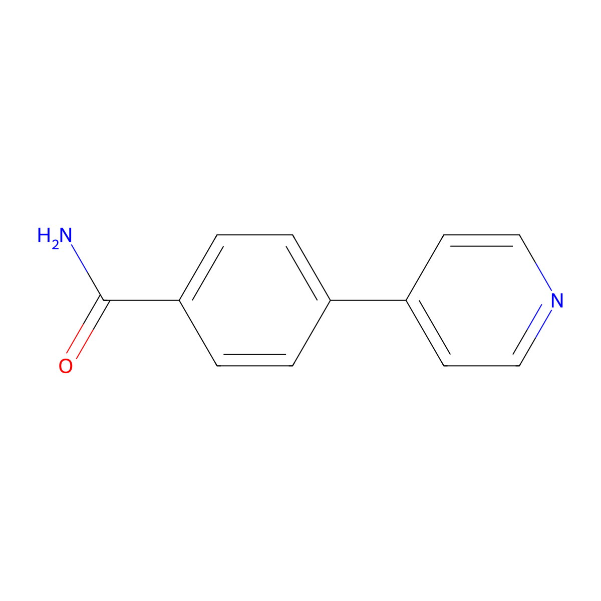 4-(4-Pyridyl)benzamide molecular structure, CAS 207798-79-6
