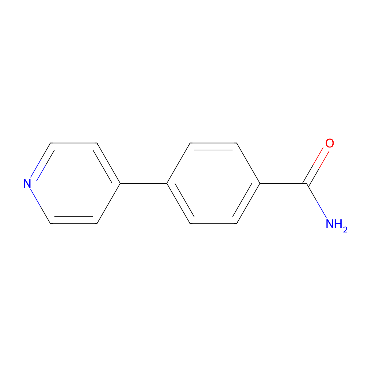 4-(4-Pyridyl)benzamide molecular structure, CAS 207798-79-6