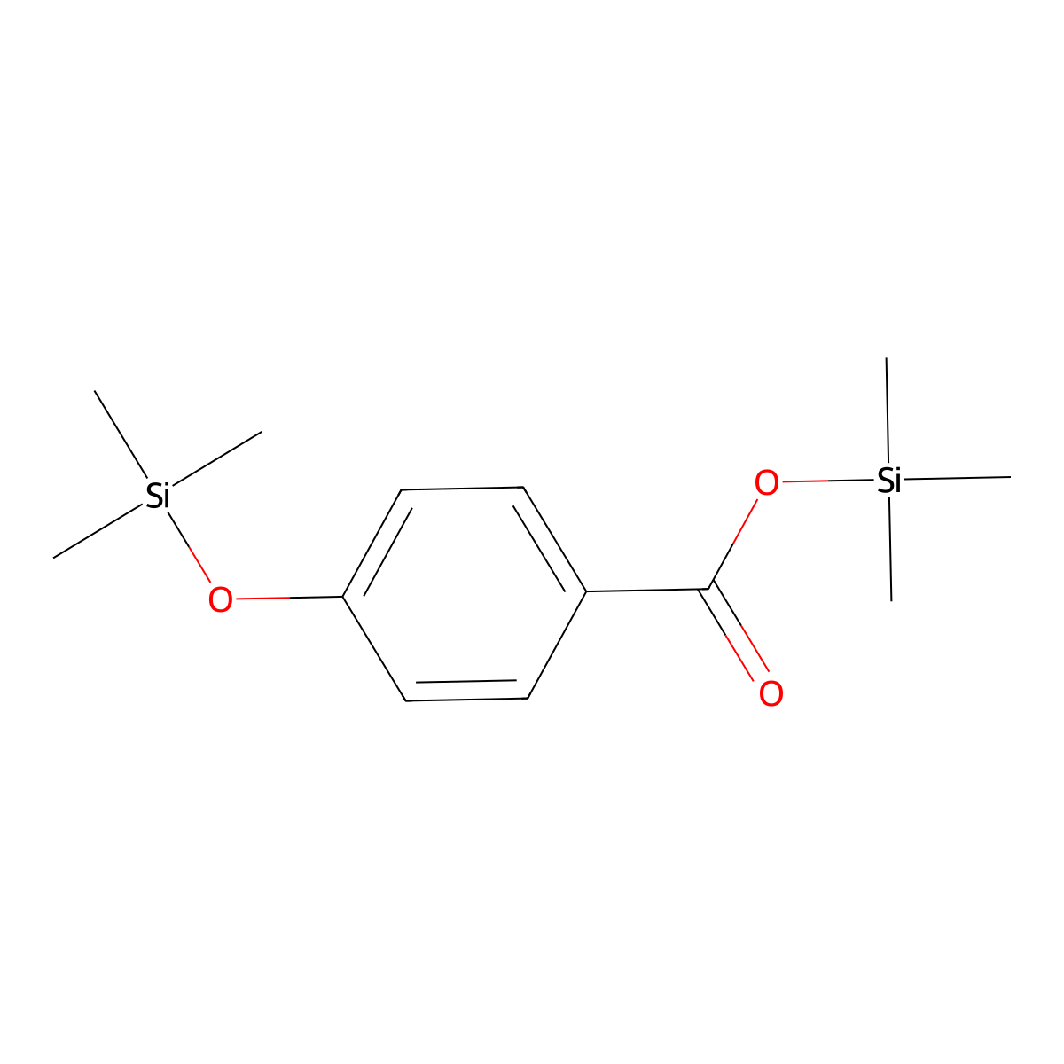 Trimethylsilyl p-(trimethylsilyloxy)benzoate molecular structure, CAS 2078-13-9