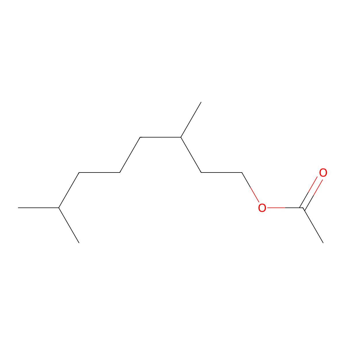 1-Octanol, 3,7-dimethyl-, 1-acetate molecular structure, CAS 20780-49-8