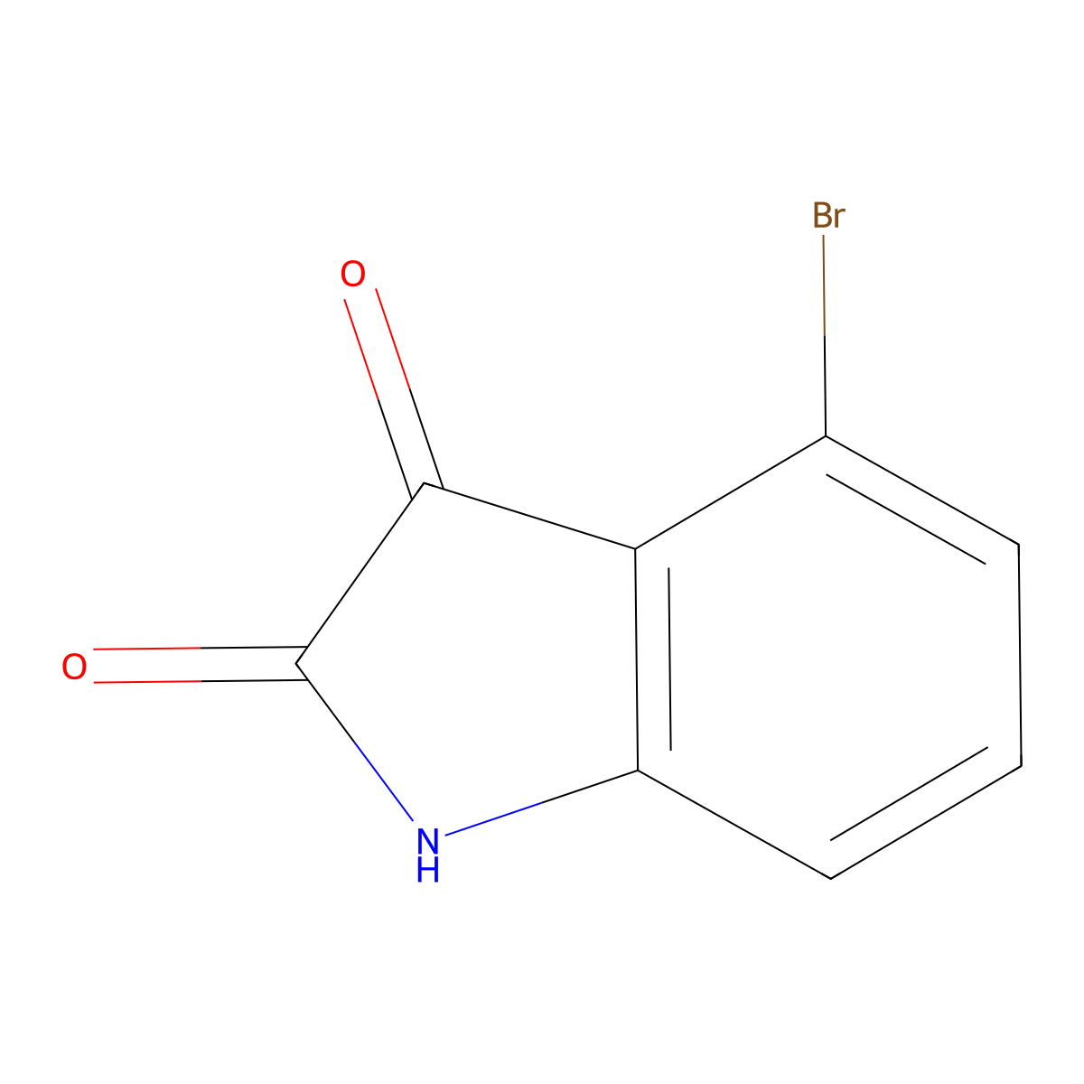 4-Bromoisatin molecular structure, CAS 20780-72-7