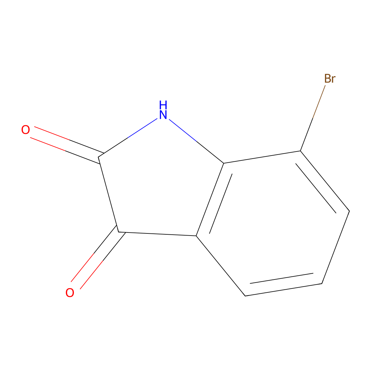 7-Bromoisatin molecular structure, CAS 20780-74-9