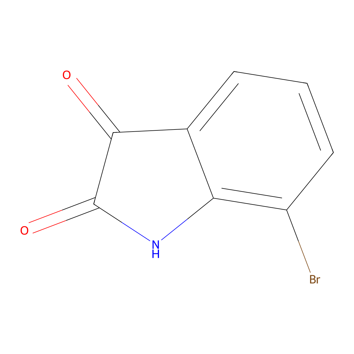 7-Bromoisatin molecular structure, CAS 20780-74-9