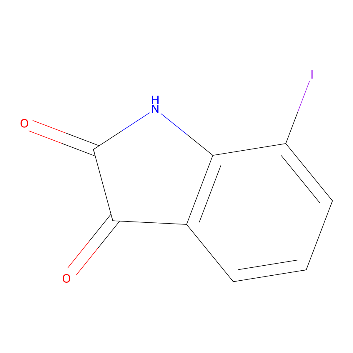 7-Iodoisatin molecular structure, CAS 20780-78-3