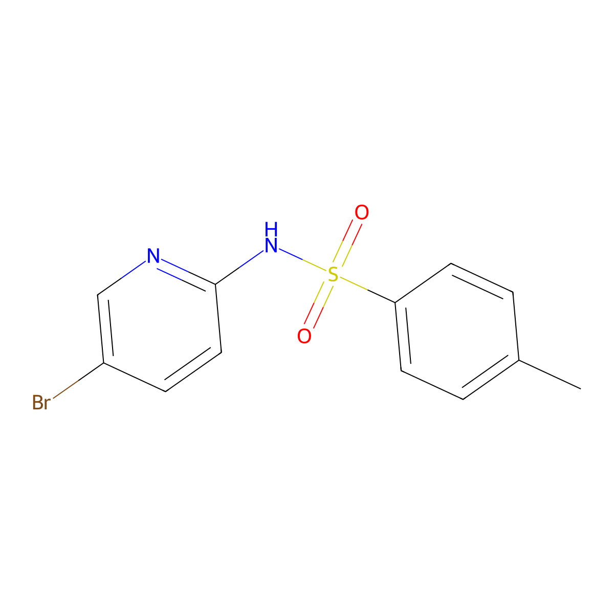 N-(5-bromopyridin-2-yl)-4-methylbenzenesulfonamide molecular structure, CAS 207801-52-3