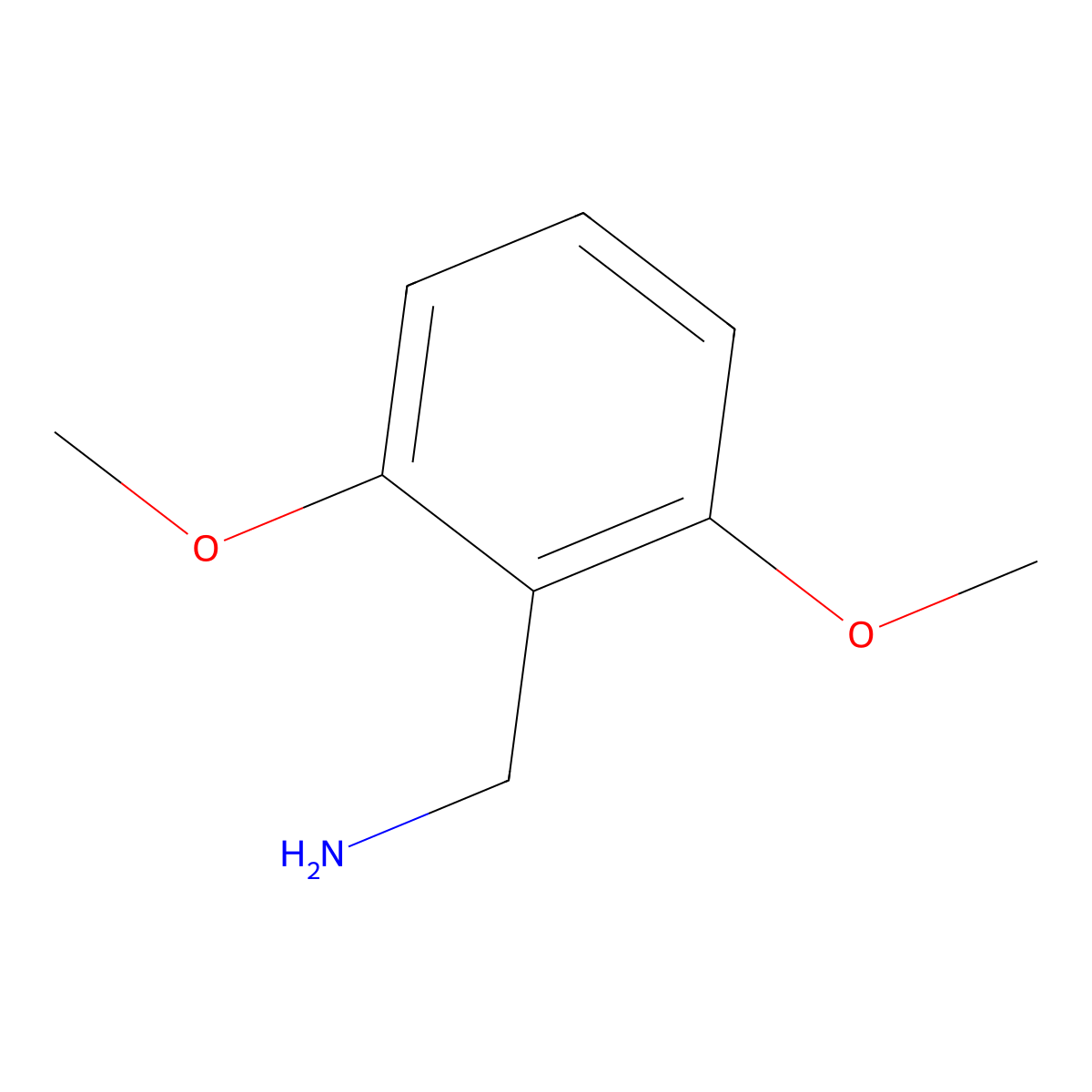 2,6-Dimethoxybenzylamine molecular structure, CAS 20781-22-0