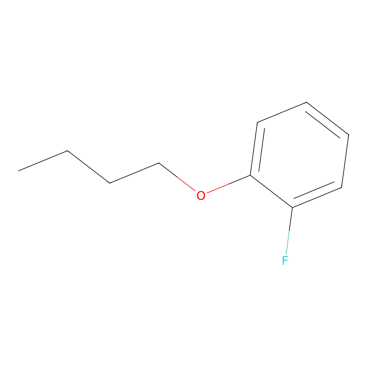 1-Butoxy-2-fluorobenzene molecular structure, CAS 20781-61-7