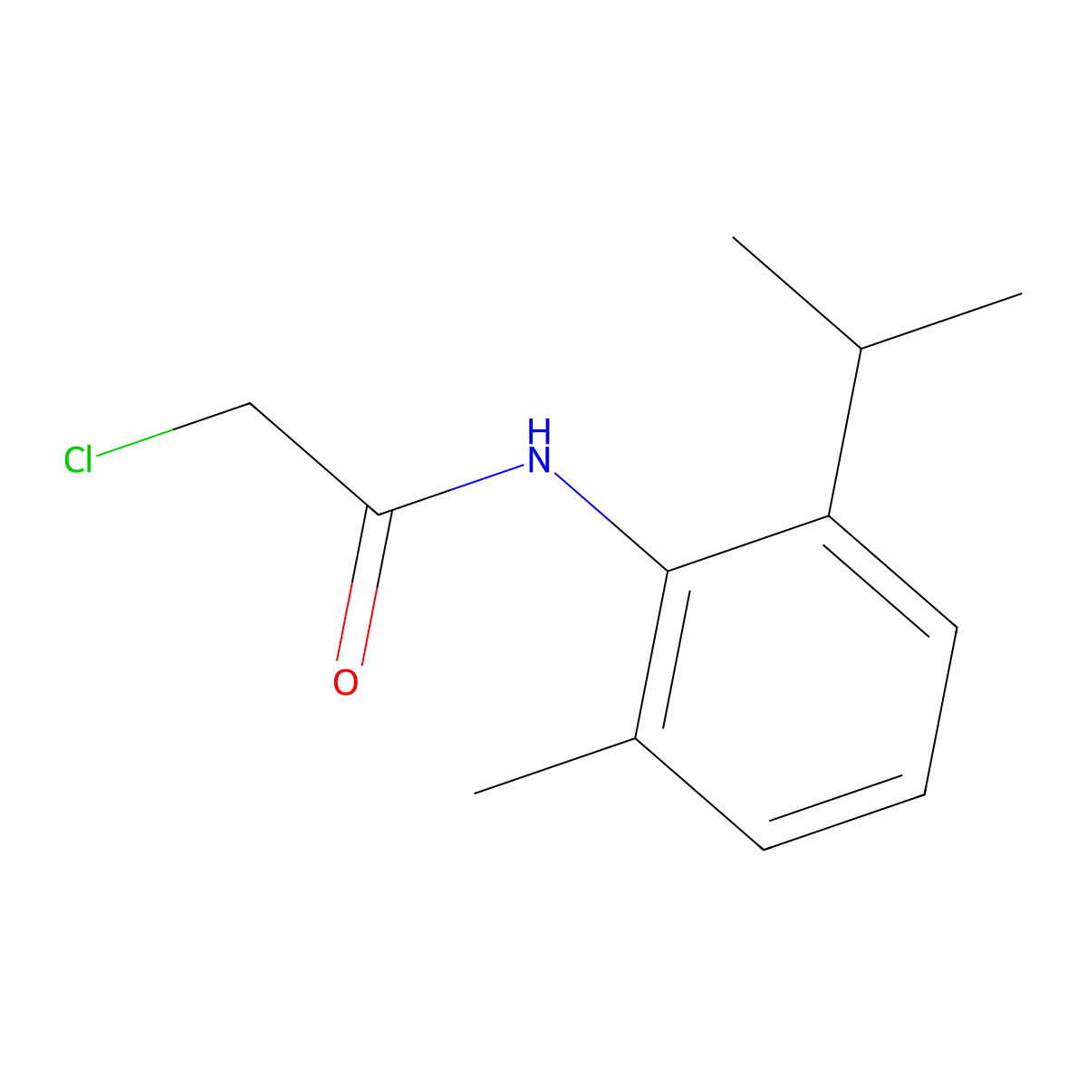 2-Chloro-N-[2-methyl-6-(propan-2-yl)phenyl]acetamide molecular structure, CAS 20781-87-7