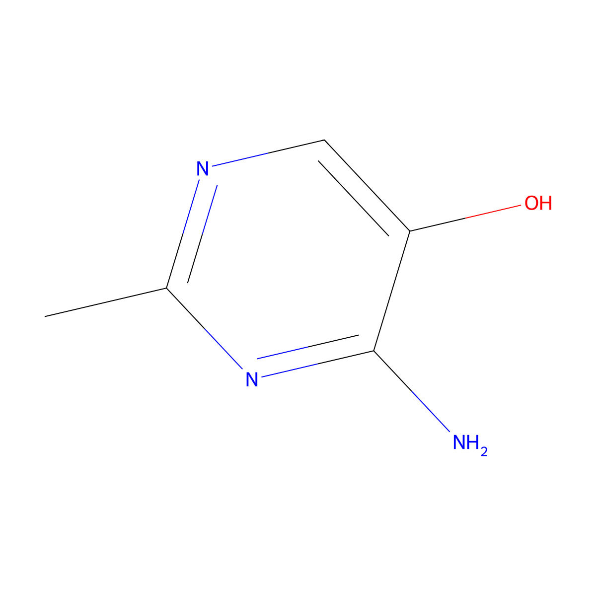 4-Amino-2-methylpyrimidin-5-ol molecular structure, CAS 20783-19-1