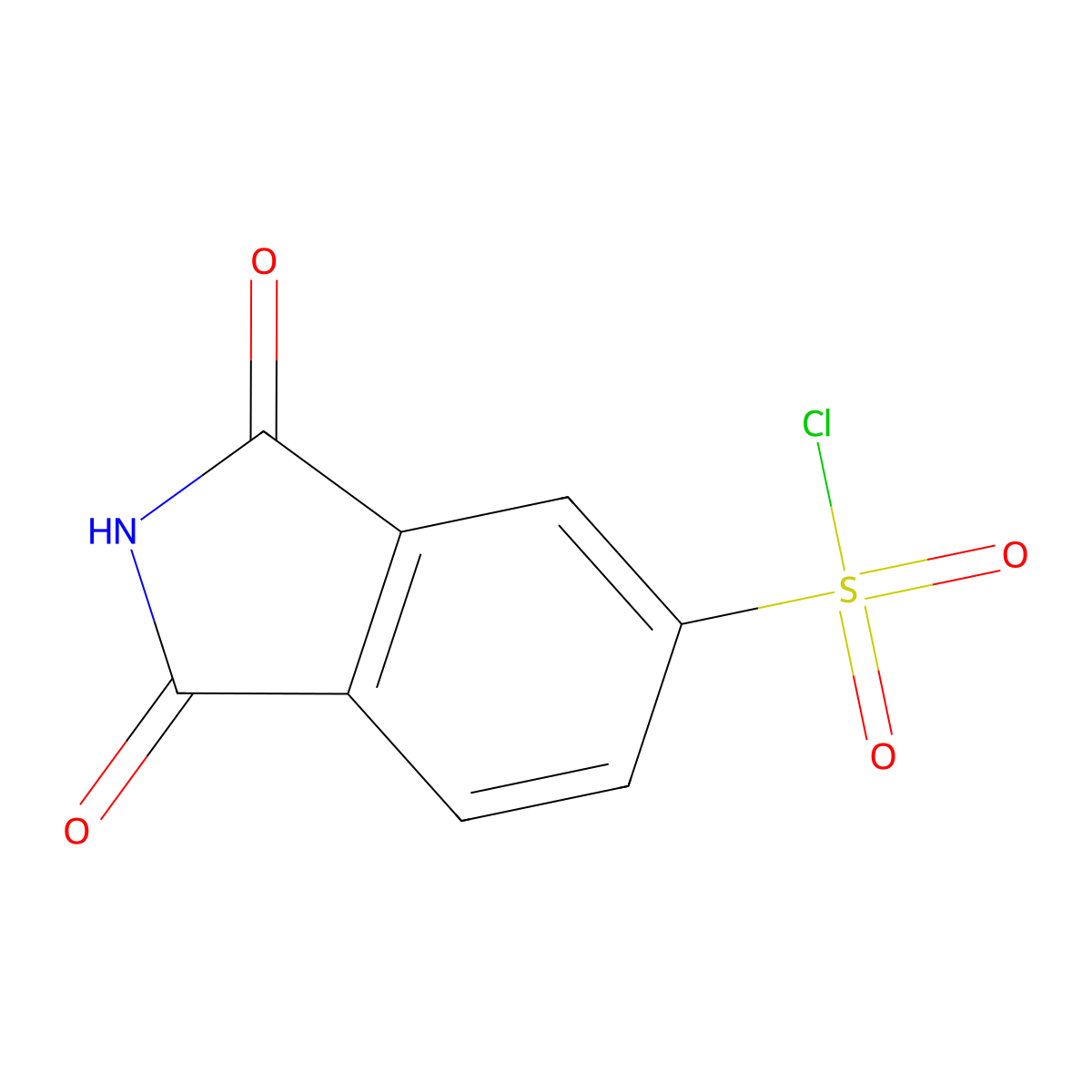 1,3-dioxo-2,3-dihydro-1H-isoindole-5-sulfonyl chloride molecular structure, CAS 207844-54-0