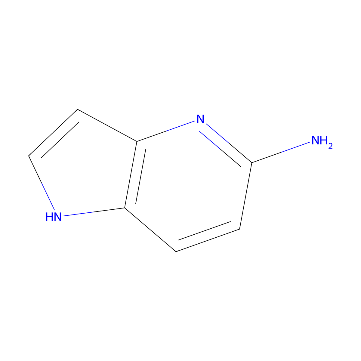 1H-pyrrolo[3,2-b]pyridin-5-amine molecular structure, CAS 207849-66-9