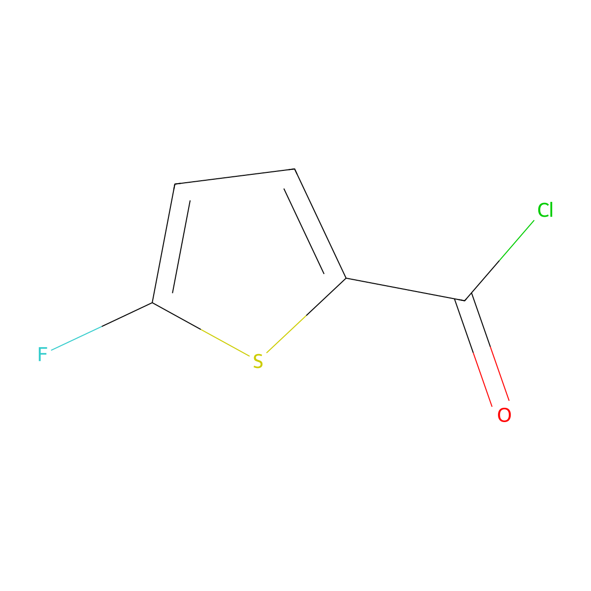 5-Fluorothiophene-2-carbonyl chloride molecular structure, CAS 207849-74-9