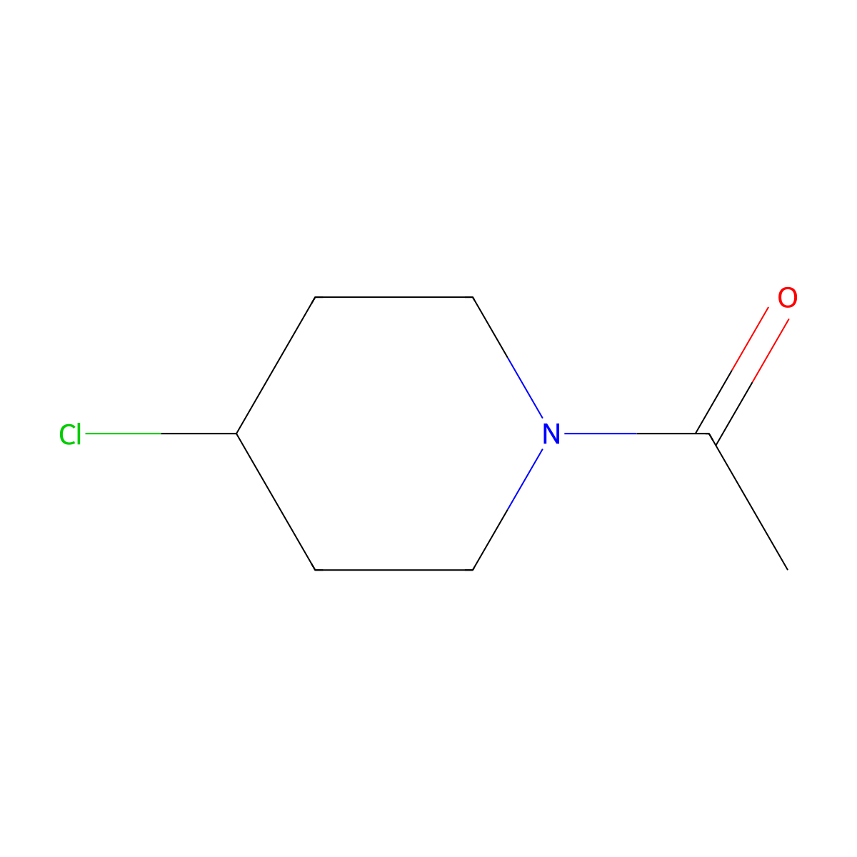 1-(4-Chloropiperidin-1-yl)ethanone molecular structure, CAS 207852-63-9