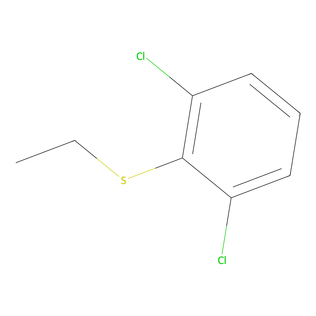 2,6-Dichlorophenyl ethyl sulfide molecular structure, CAS 207853-62-1